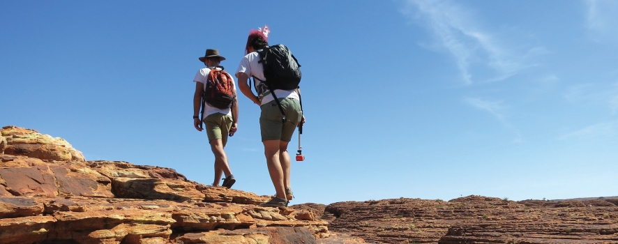 Uluru canyon walk